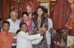 Shilpa Shetty graces AndheriChaRaja Ganpati in Mumbai on 11th Sept 2014